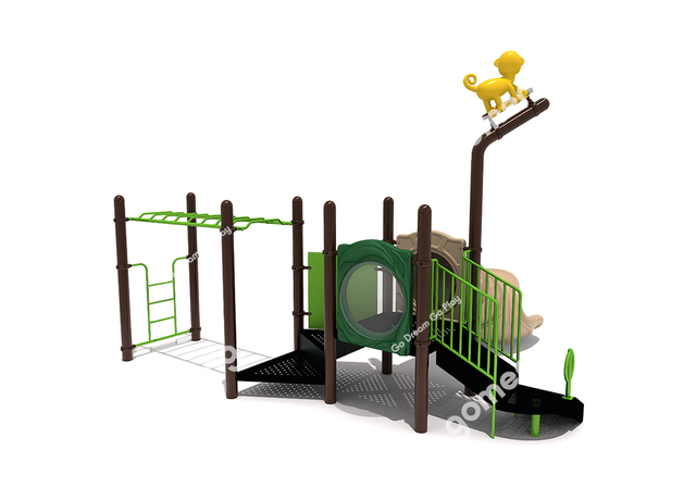 Steel Natural Backyard Outdoor Playground Equipment