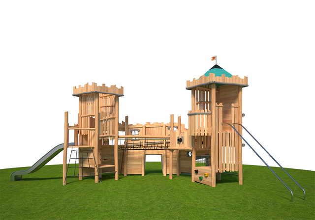 Wood Exciting Outdoor Playground Equipment For Schools